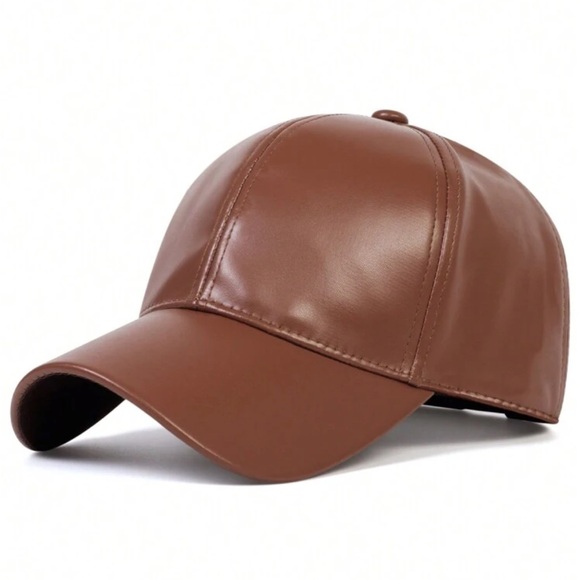 Luxe Vegan Leather Baseball Cap - Picture 7 of 8